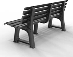 Casaria Tuinbank Orchidea – Kunststof/240kg Belastbaar – Antraciet -Tuin- En Buitenwinkels 1200x950