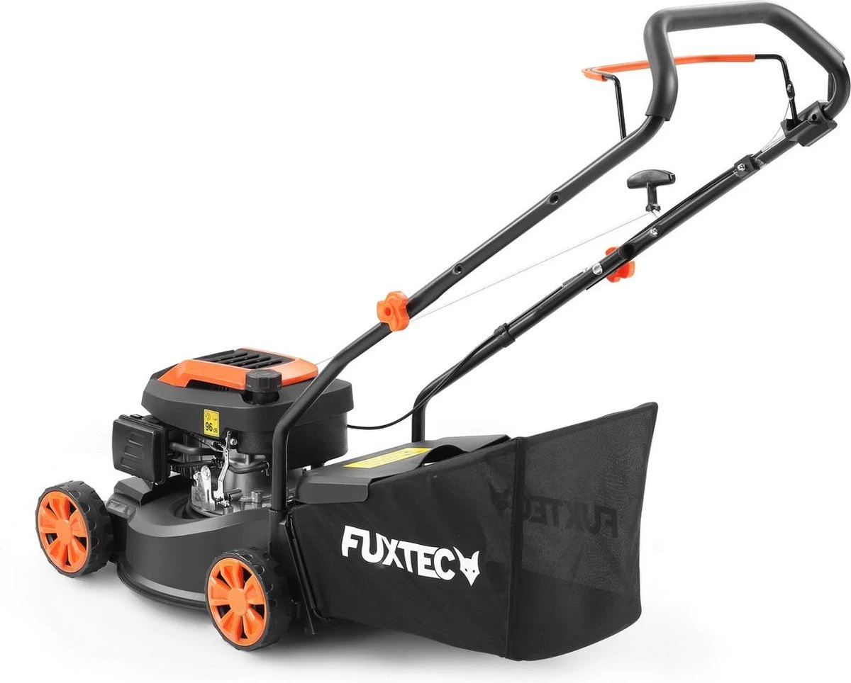 FUXTEC Grasmaaier Benzine - 41cm - 80cc - Duwmaaier - Opvangbak 45L - FX-RM4180 8 FUXTEC Grasmaaier Benzine - 41cm - 80cc - Duwmaaier - Opvangbak 45L - FX-RM4180 - Afbeelding 6