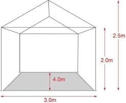 MaxxGarden Partytent - Paviljoen - 3x4m - Incl. Zijwanden - Waterdicht - Wit -Tuin- En Buitenwinkels 1200x979 1