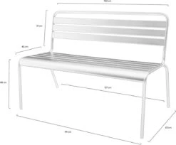 MaximaVida Metalen Tuinbank Max 120 Cm Olijfgroen -Tuin- En Buitenwinkels 1200x992