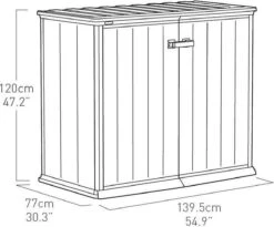 Keter Patio Store Opbergkast - 139,5x77x120cm - Grijs -Tuin- En Buitenwinkels 1200x995 1