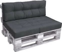 Beautissu Eco Elements Palletkussen – Rugkussen 120x40x15 Cm Voor Palletbank - Kussen Graphiet Grijs - Palletkussens In Matraskussen Kwaliteit -Tuin- En Buitenwinkels 1200x995 4