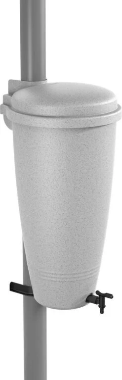 Elho Green Basics Rain Catcher 33 - Regenton Voor Balkonbuiten - Ø 33.5 X H 73.5 Cm - Grijs/Living Concrete -Tuin- En Buitenwinkels 386x1200 2