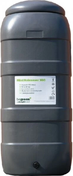 Harcostar Rainsaver Regenton 100 Liter Antraciet Met Vulautomaat En 3 Delige Voet -Tuin- En Buitenwinkels 498x1200