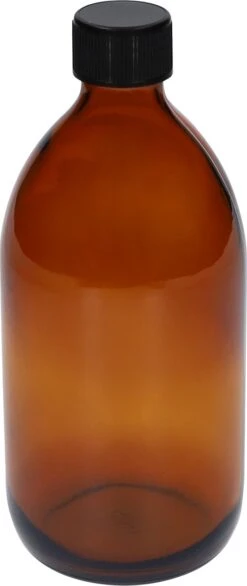 QUVIO Sprayfles - Spuitfles - Plantenspuit - Schoonmaak Spuit - Huishoudspray - Leeg/Hervulbaar - Kamerspray - Allesreiniger - Glazen Sprayflacon - Waterspuit - Kappersspuit - 500 Ml - Glas - Bruin - Zwart -Tuin- En Buitenwinkels 506x1200