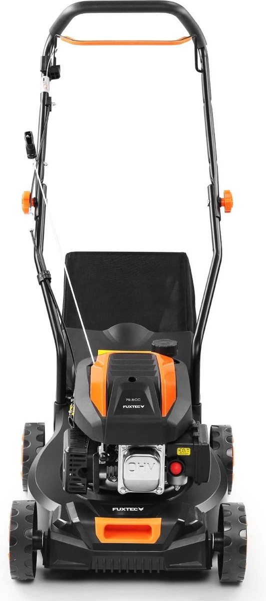FUXTEC Grasmaaier Benzine - 41cm - 80cc - Duwmaaier - Opvangbak 45L - FX-RM4180 4 FUXTEC Grasmaaier Benzine - 41cm - 80cc - Duwmaaier - Opvangbak 45L - FX-RM4180 - Afbeelding 2