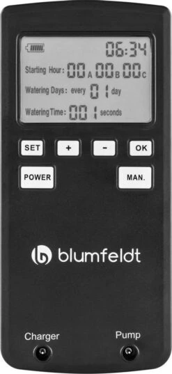 Blumfeldt Greenkeeper Automatisch Bewateringssysteem - Besproeiingscomputer - Druppelsysteem - Bewateringsautomaat Ideaal Tijdens Vakantie - Voor 60 Potplanten -Tuin- En Buitenwinkels 552x1200