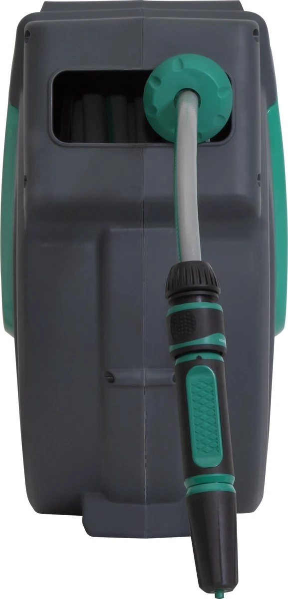 VONROC Automatische Slanghaspel – Incl. 25m Tuinslang, Aansluitslang, Spuitstuk, Koppelingen & Kraanaansluiting 5 VONROC Automatische Slanghaspel – Incl. 25m Tuinslang, Aansluitslang, Spuitstuk, Koppelingen & Kraanaansluiting - Afbeelding 3