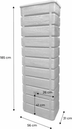 Regenton Muurtank, Grandval 300L, Antraciet Kunststof, Imitatiehout, Met Gootaansluitset Inbegrepen 11 Regenton Muurtank, Grandval 300L, Antraciet Kunststof, Imitatiehout, Met Gootaansluitset Inbegrepen -Tuin- En Buitenwinkels 669x1200