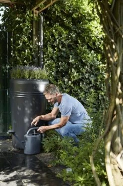 Elho Green Basics Regenton - Regenton - Living Black - Buiten - 200 Liter 33 Elho Green Basics Regenton - Regenton - Living Black - Buiten - 200 Liter -Tuin- En Buitenwinkels 790x1200 2