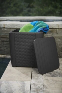 ALLIBERT Keter Luzon Opbergtafel - 39x39x43cm - Donkergrijs -Tuin- En Buitenwinkels 800x1200 18