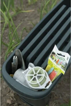 Nature - Tuinkruk 2-in-1 - Tuinzit/-knielkruk - Tuin Werkbank - Grijs - H34 X 66 X 25cm -Tuin- En Buitenwinkels 805x1200