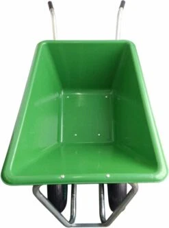 Kruiwagen Met Dubbel Luchtwiel Stal Eco Groen 160 Liter -Tuin- En Buitenwinkels 893x1200 1