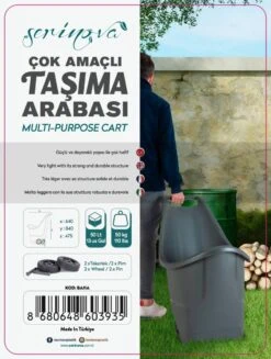 Kruiwagen Met Wielen Antraciet Tuintrolley Shoppingkar Bolderkar Max 50kg -Tuin- En Buitenwinkels 907x1200 2