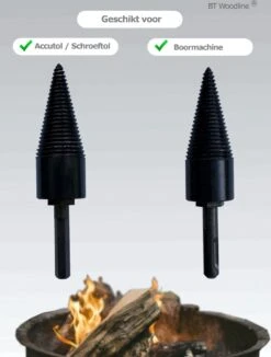 BT Woodline® | Houtklover Inclusief Opbergkoker | Houtsplijter | Houtkloof | Houtsplitter | Houtkloofboor | Kegelsplijter | Houtkliever | Aanmaakhout | Geschikt Voor Accutol, Schroeftol, Boormachine En Kloofmachines -Tuin- En Buitenwinkels 909x1200 3