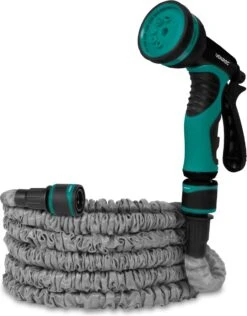 VONROC Tuinslang – Uitrekbare Tuinslang 10 Meter – Incl. Aansluitingen, Muursteun En Broespistool -Tuin- En Buitenwinkels 937x1200 2