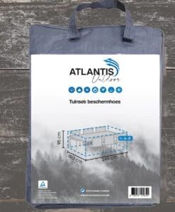 Weersbestendige Beschermhoes Tuinset | 245 X 150 X 95 Cm | Premium | Waterproof | TÜV Rheinland Gecertificeerd | Hoes Voor Tuin | Waterdicht | Solution Dyed (verkleuring Onmogelijk) | Grijs / Antraciet -Tuin- En Buitenwinkels 992x1200