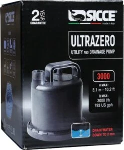 Sicce Ultra Zero - Vlakzuiger - Dompelpomp - Wateroverlast - 3000 L/h -Tuin- En Buitenwinkels 998x1200 3